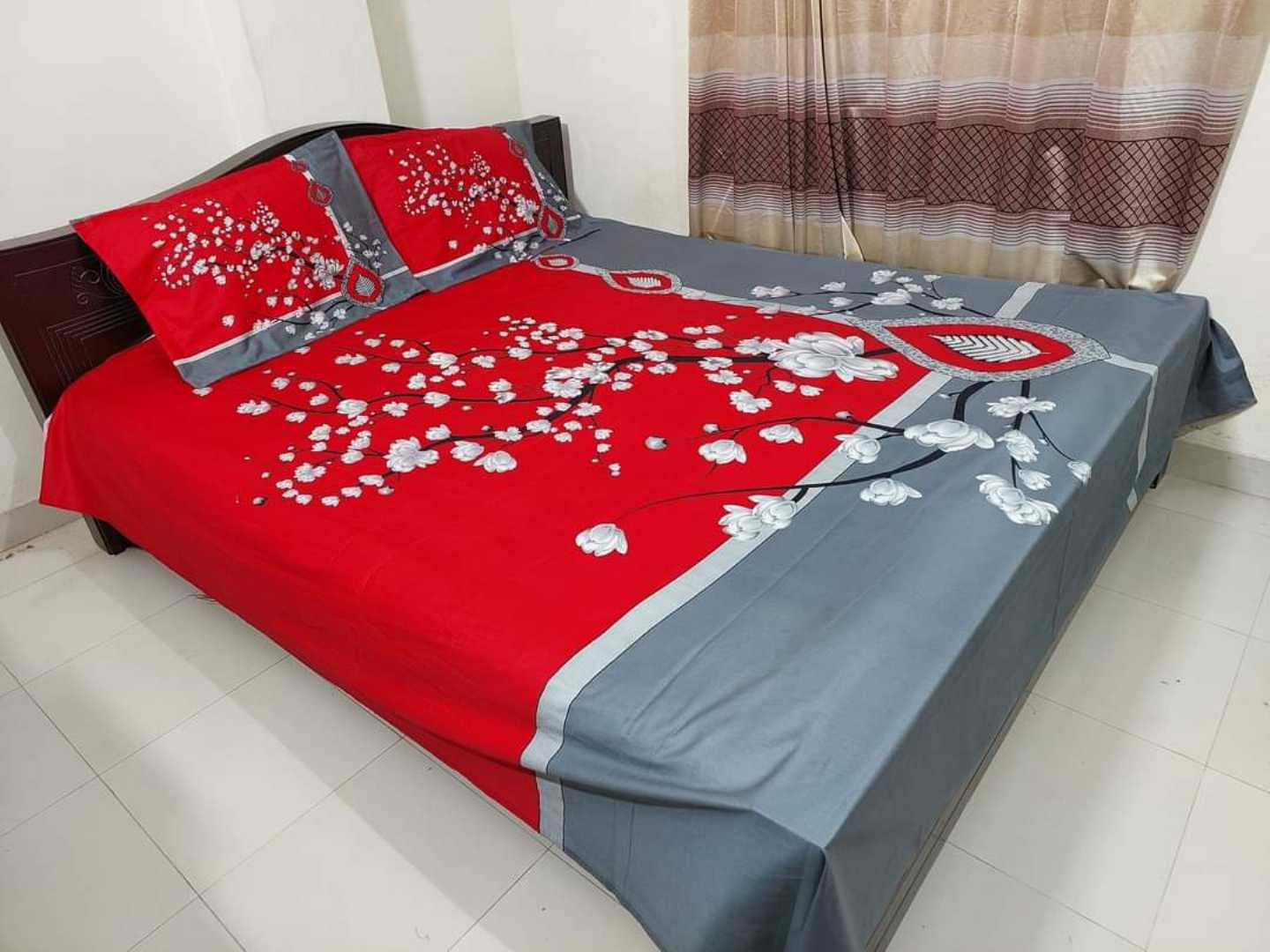 ,Cotton,Design,,King,Size,Bedsheet