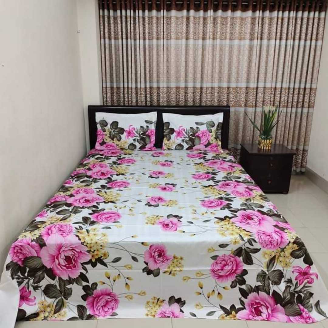 ,Cotton,Design,,King,Size,Bedsheet