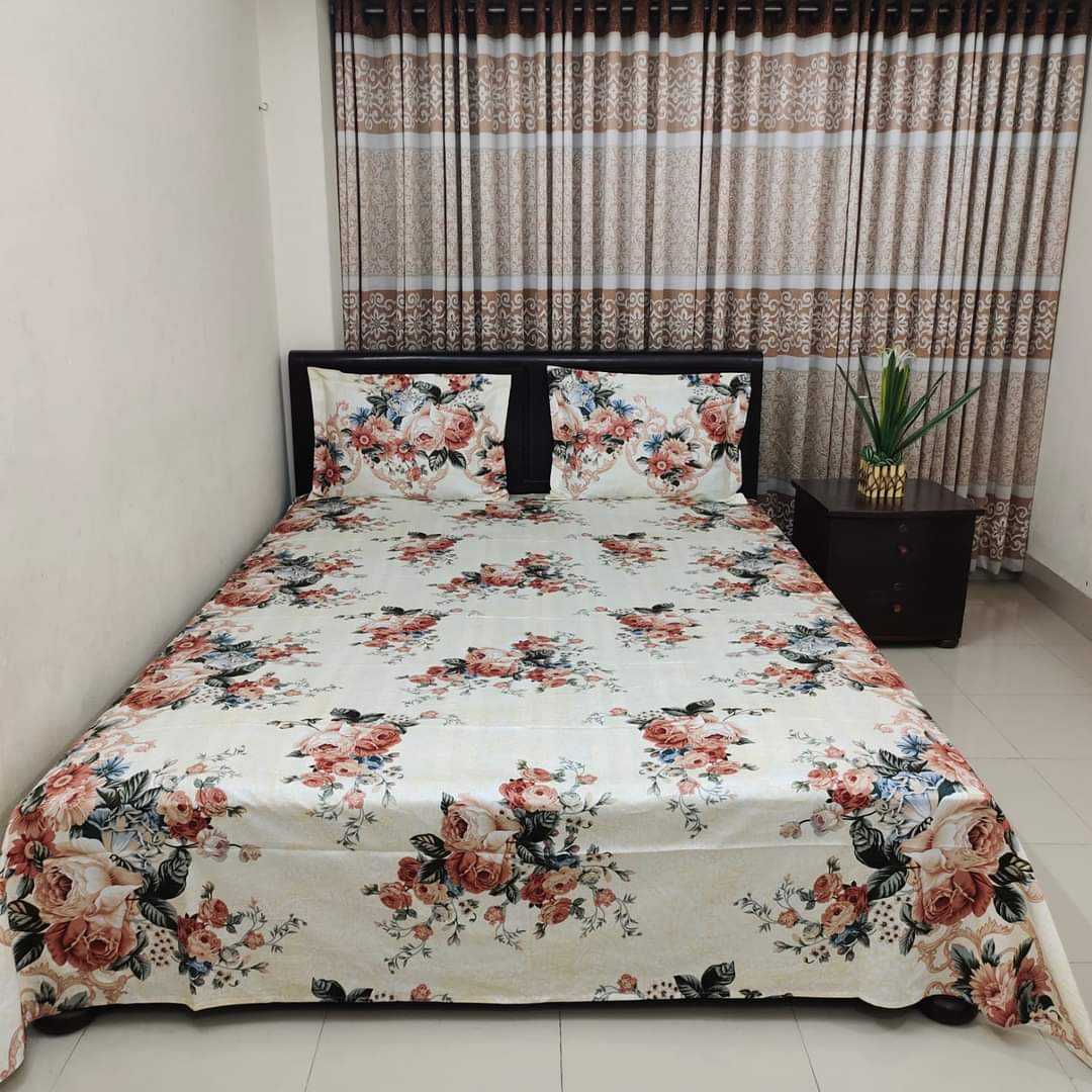 ,Cotton,Design,,King,Size,Bedsheet