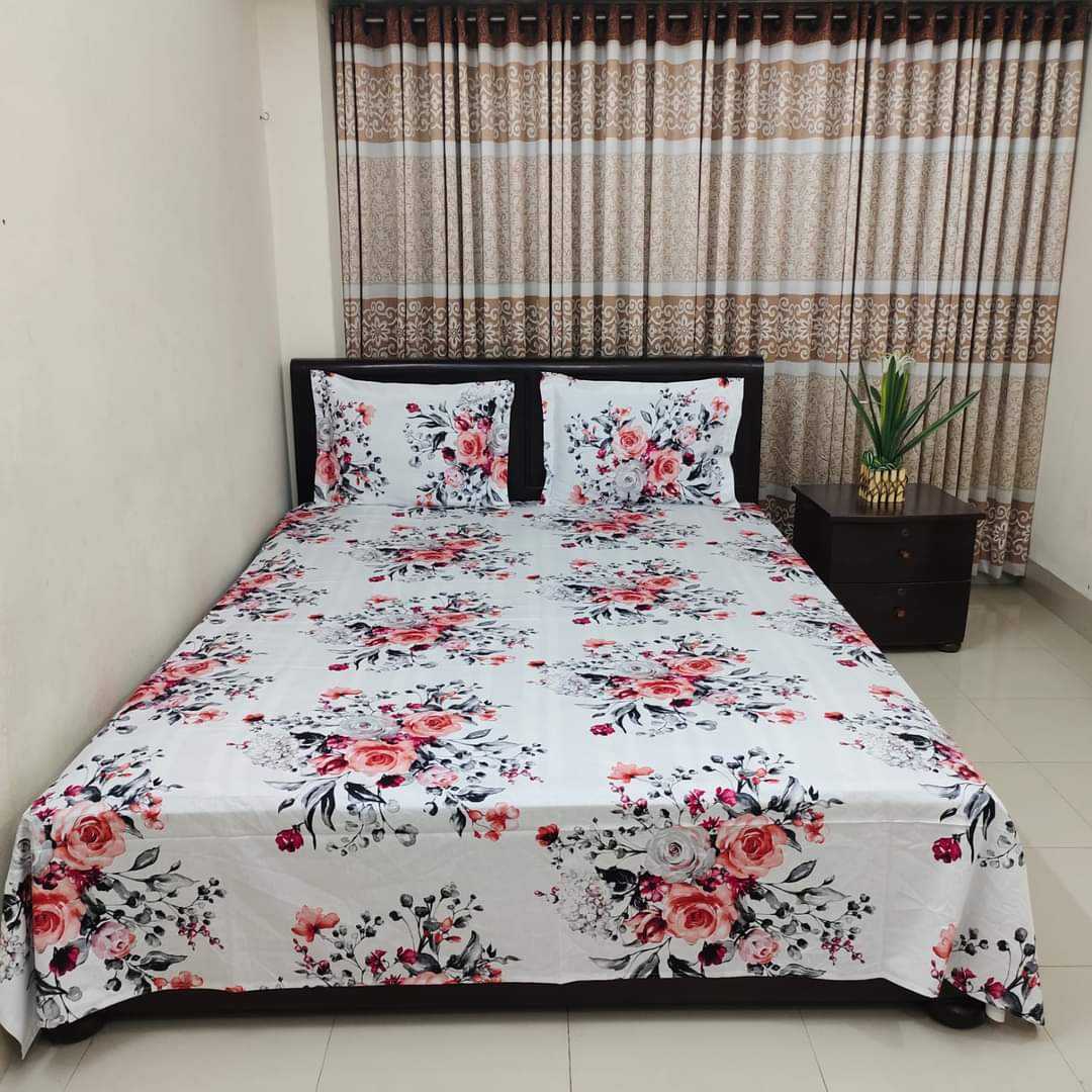 ,Cotton,Design,,King,Size,Bedsheet