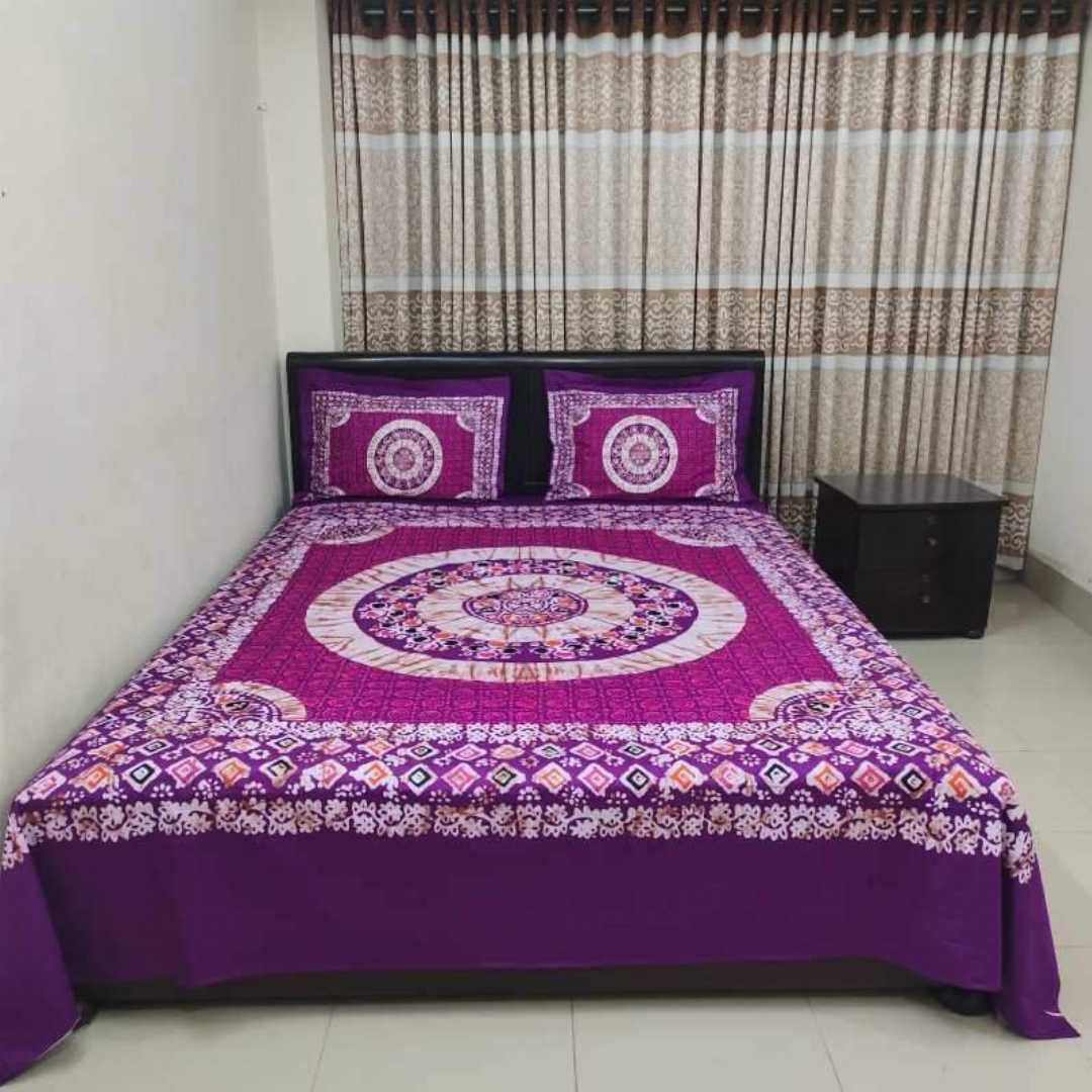 ,Cotton,Design,,King,Size,Bedsheet