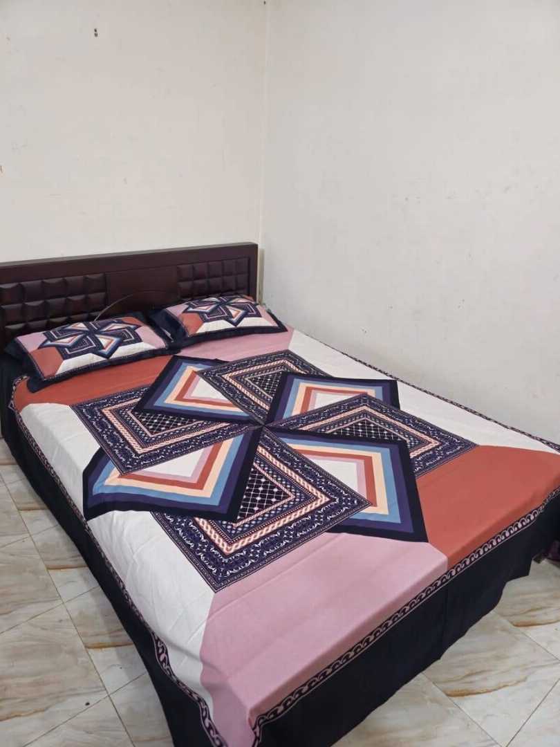,Cotton,Design,,King,Size,Bedsheet