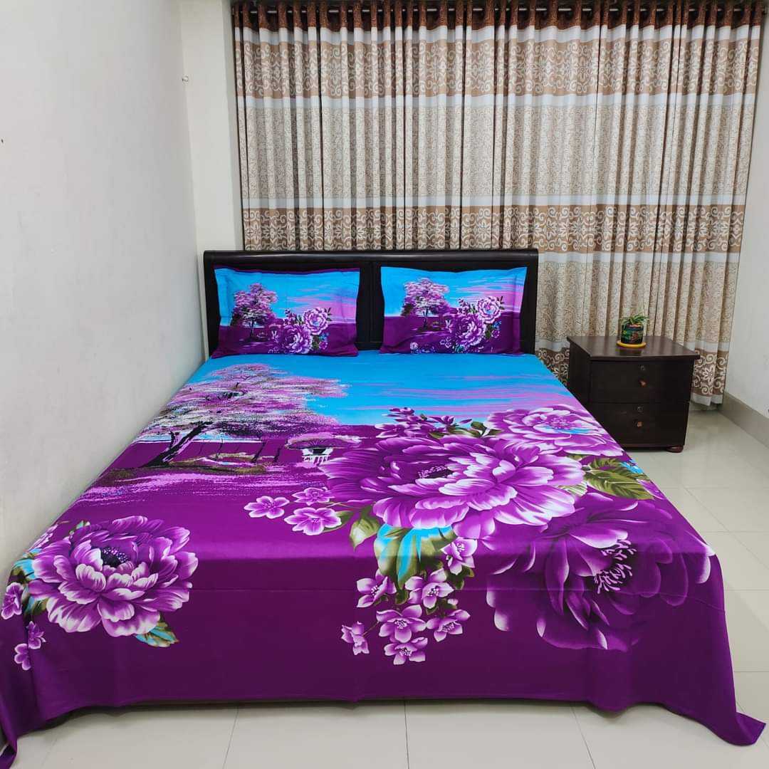 ,Cotton,Design,,King,Size,Bedsheet