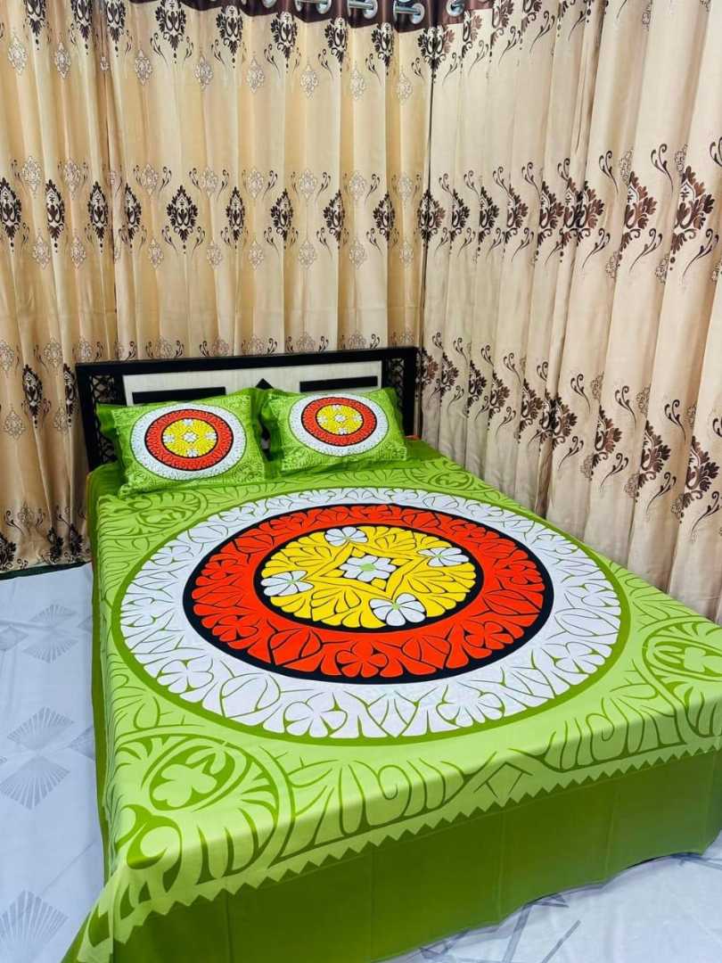 ,Cotton,Design,,King,Size,Bedsheet