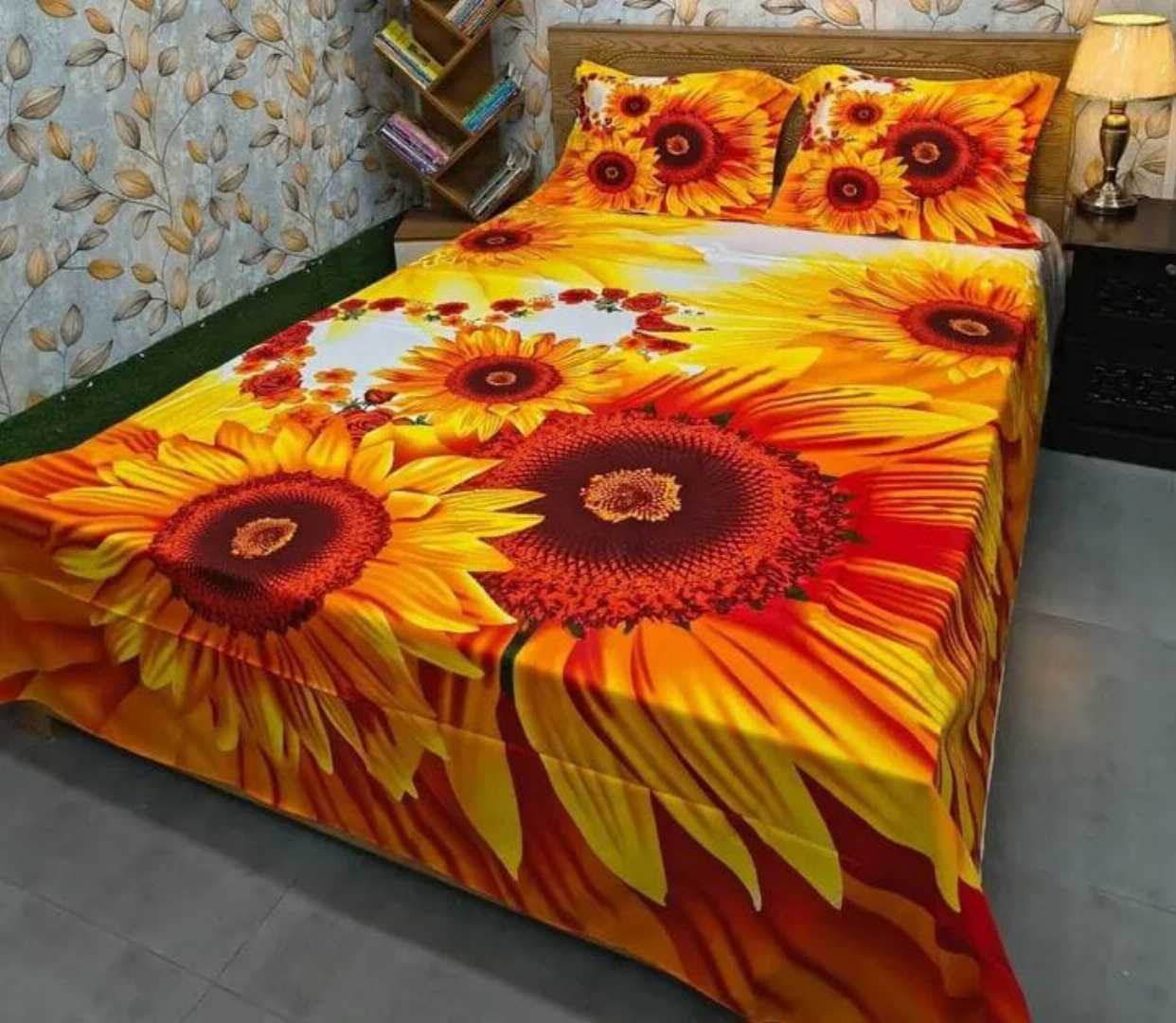 ,Cotton,Design,,King,Size,Bedsheet