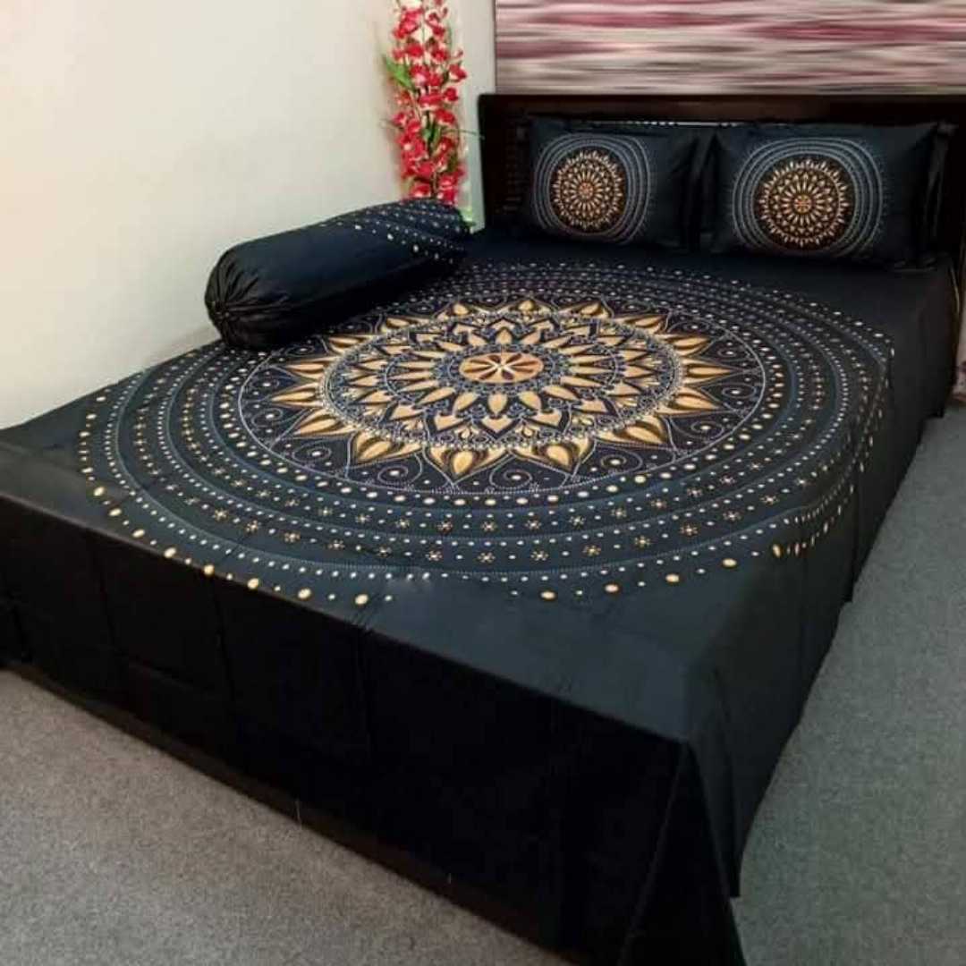 ,Cotton,Design,,King,Size,Bedsheet