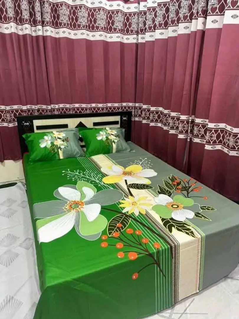,Cotton,Design,,King,Size,Bedsheet