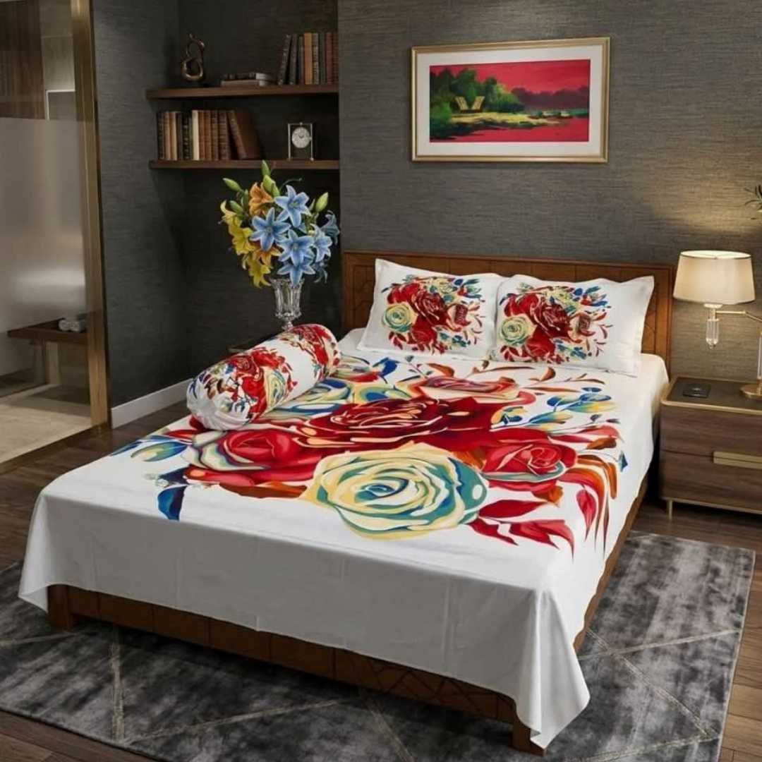 ,Cotton,Design,,King,Size,Bedsheet