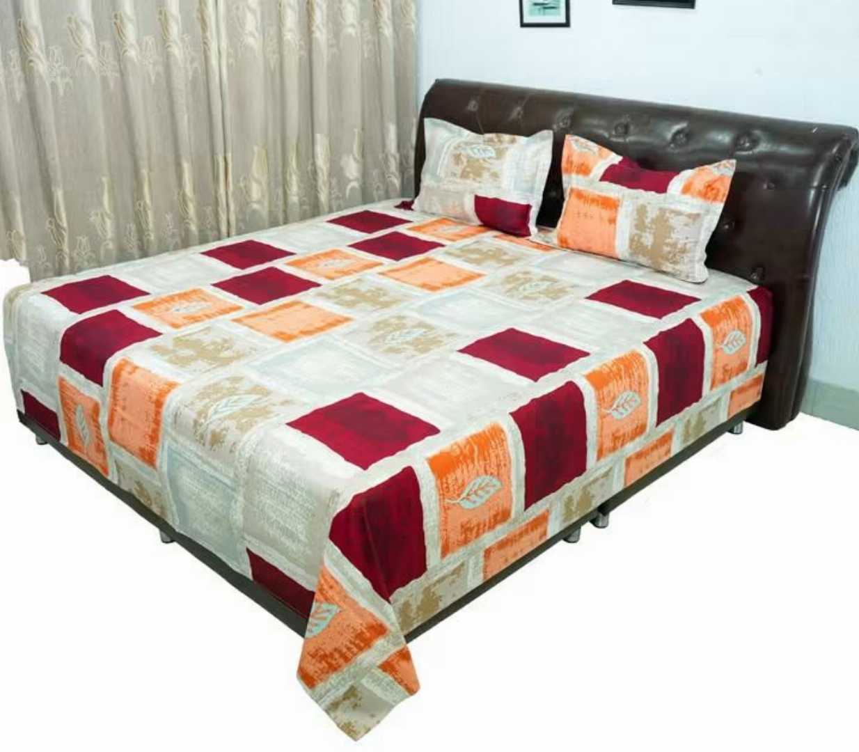 ,Cotton,Design,,King,Size,Bedsheet