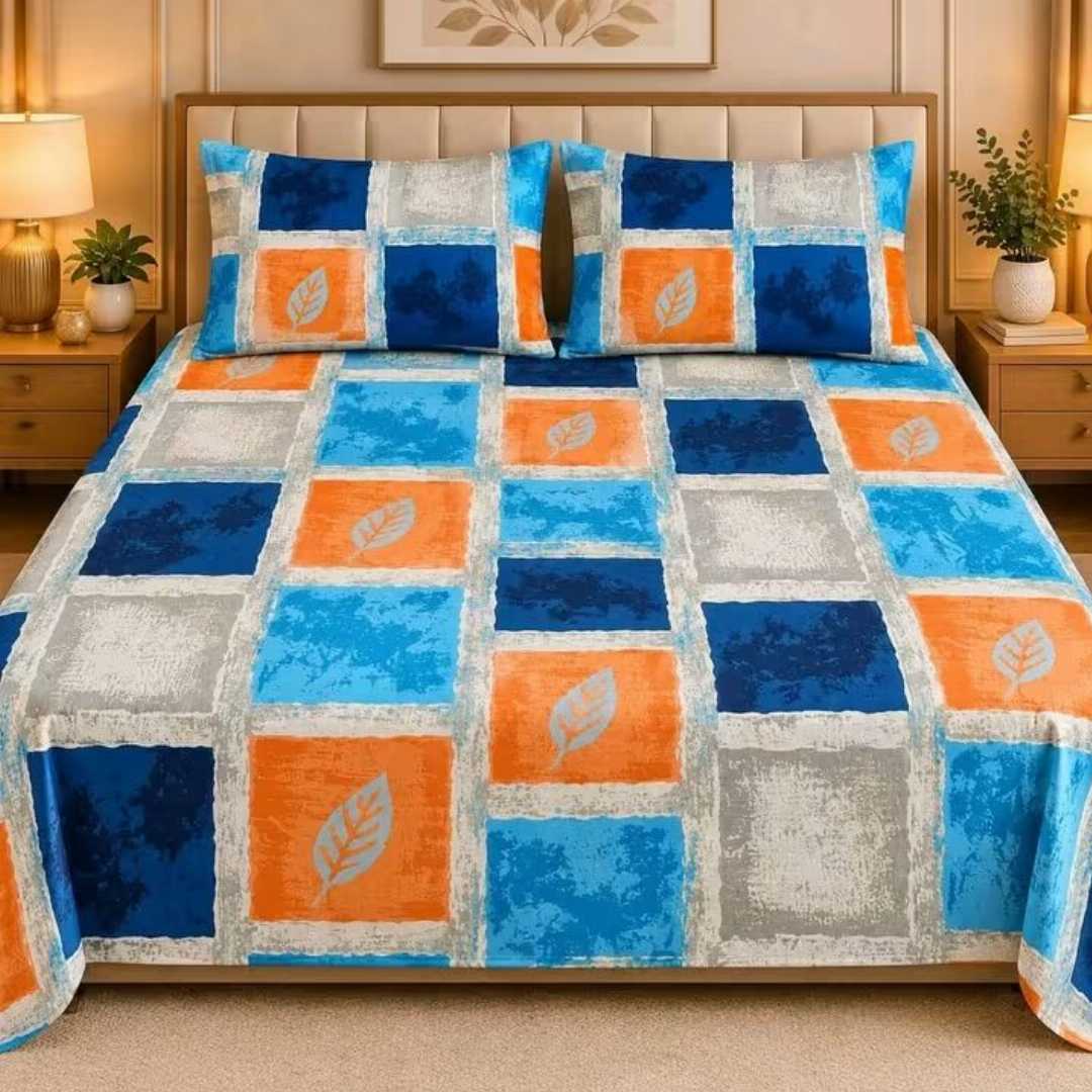 ,Cotton,Design,,King,Size,Bedsheet
